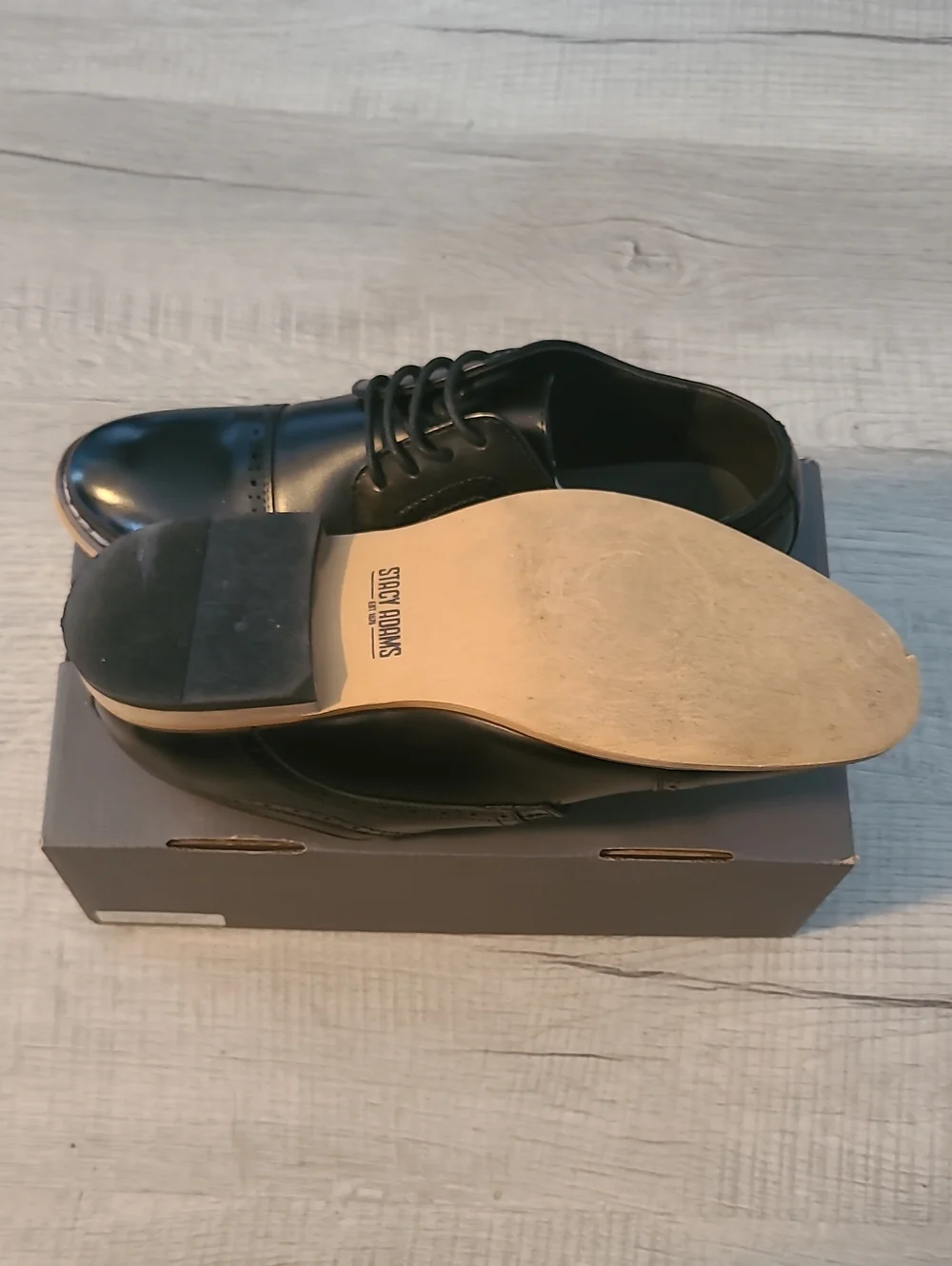 Stacy Adams Boys Black Dress Oxfords